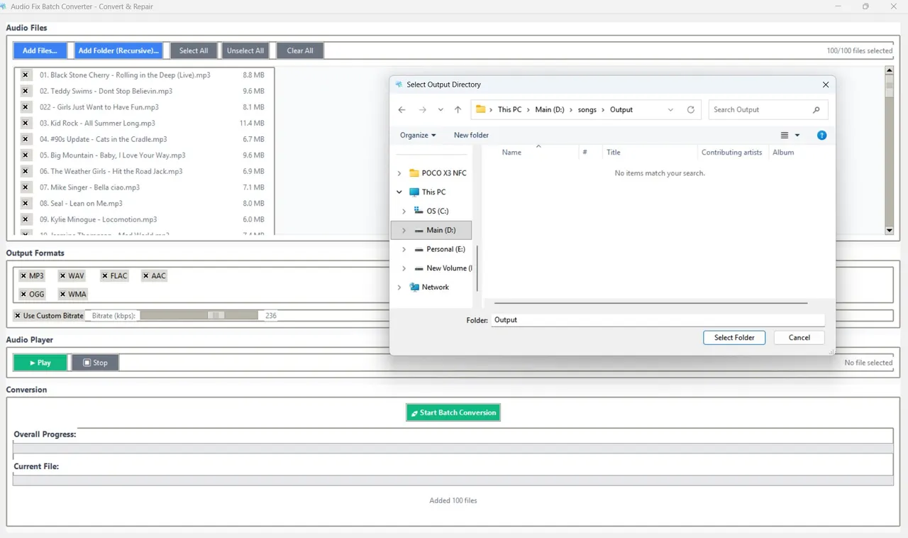 Audio Fix Batch Converter screenshot 2