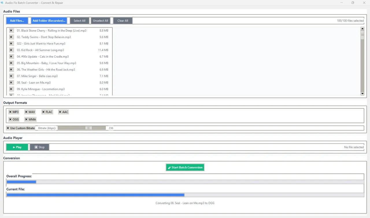 Audio Fix Batch Converter screenshot 3