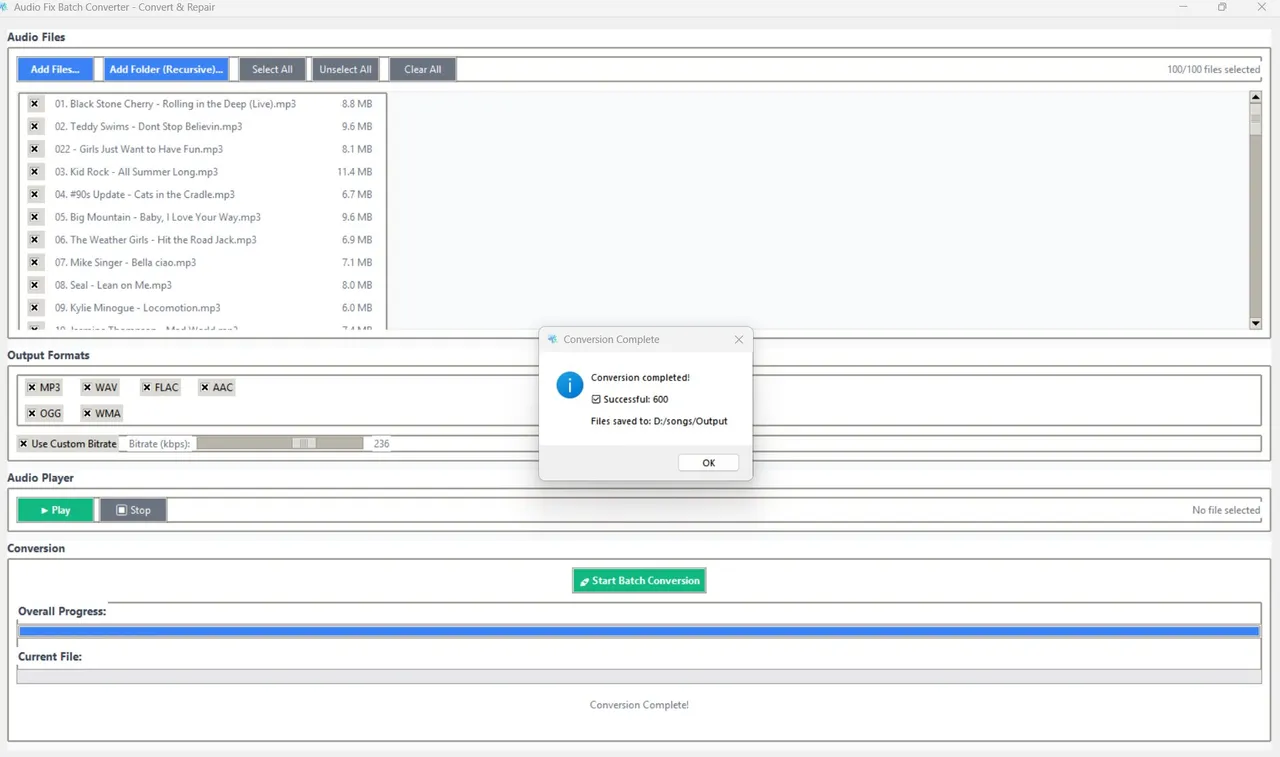 Audio Fix Batch Converter screenshot 4