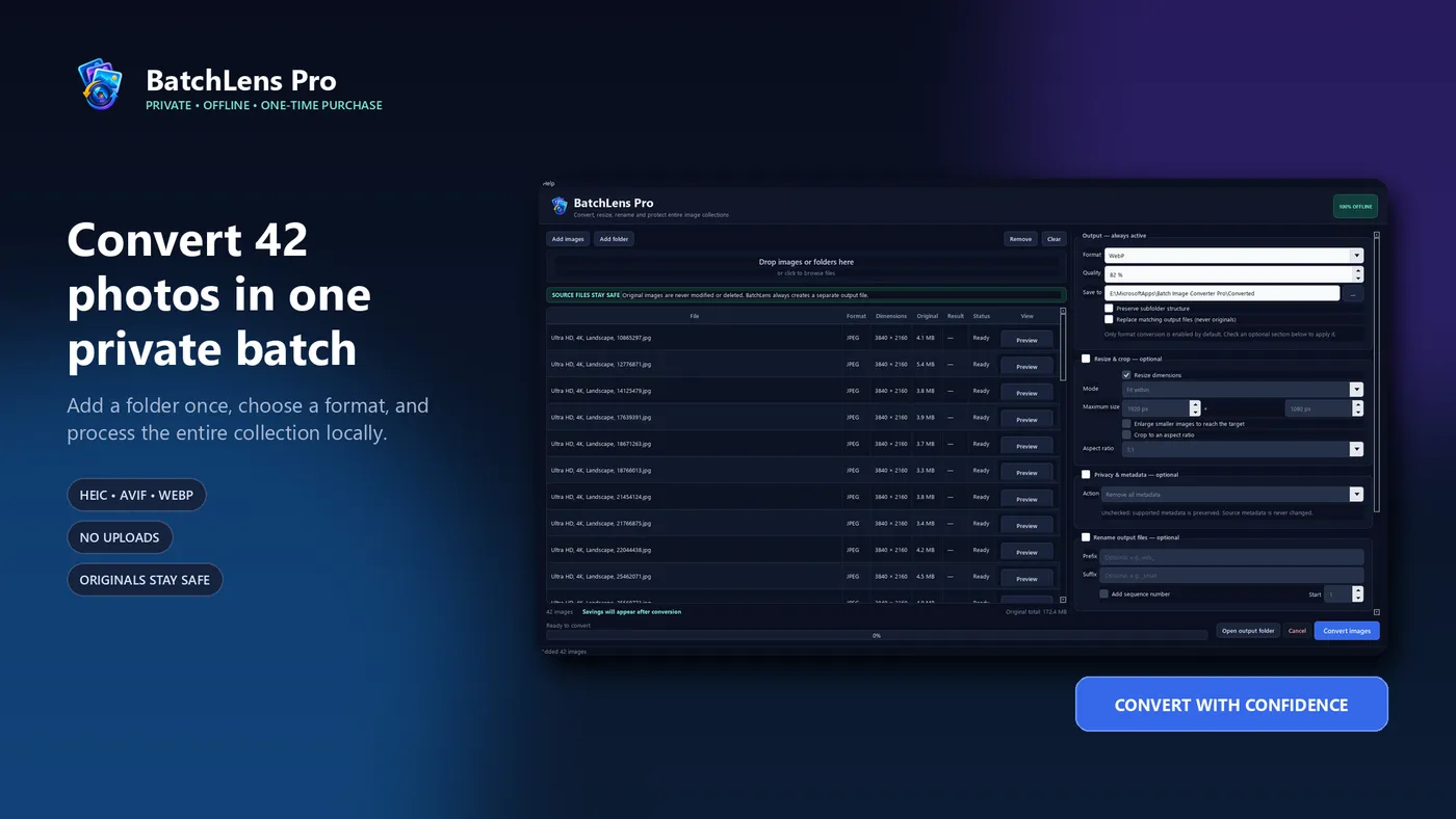 BatchLens Pro overview