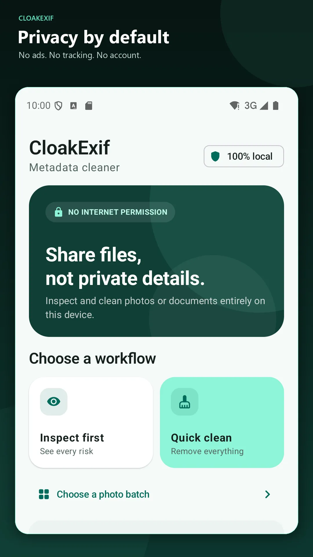 CloakExif screenshot 1