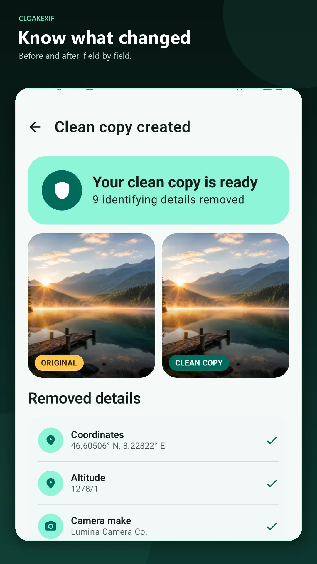 CloakExif screenshot 4
