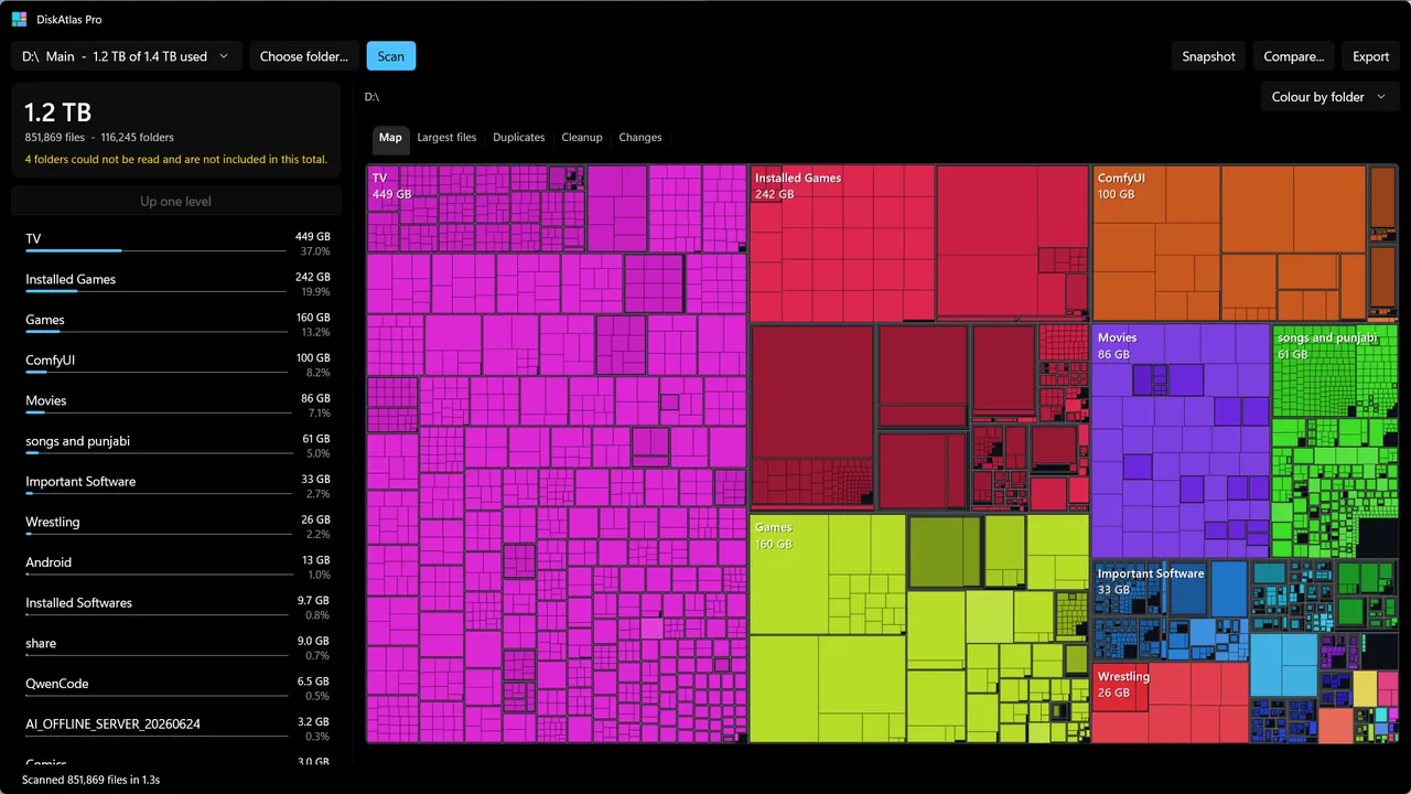 DiskAtlas Pro screenshot 1