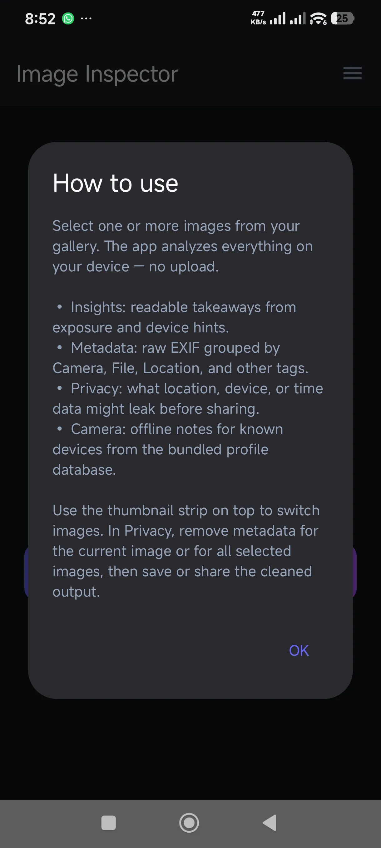 Image Inspector screenshot 5