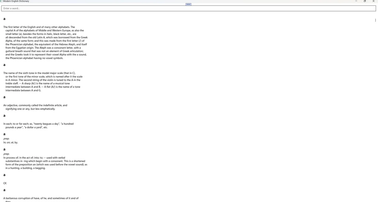 Modern English Dictionary screenshot 2