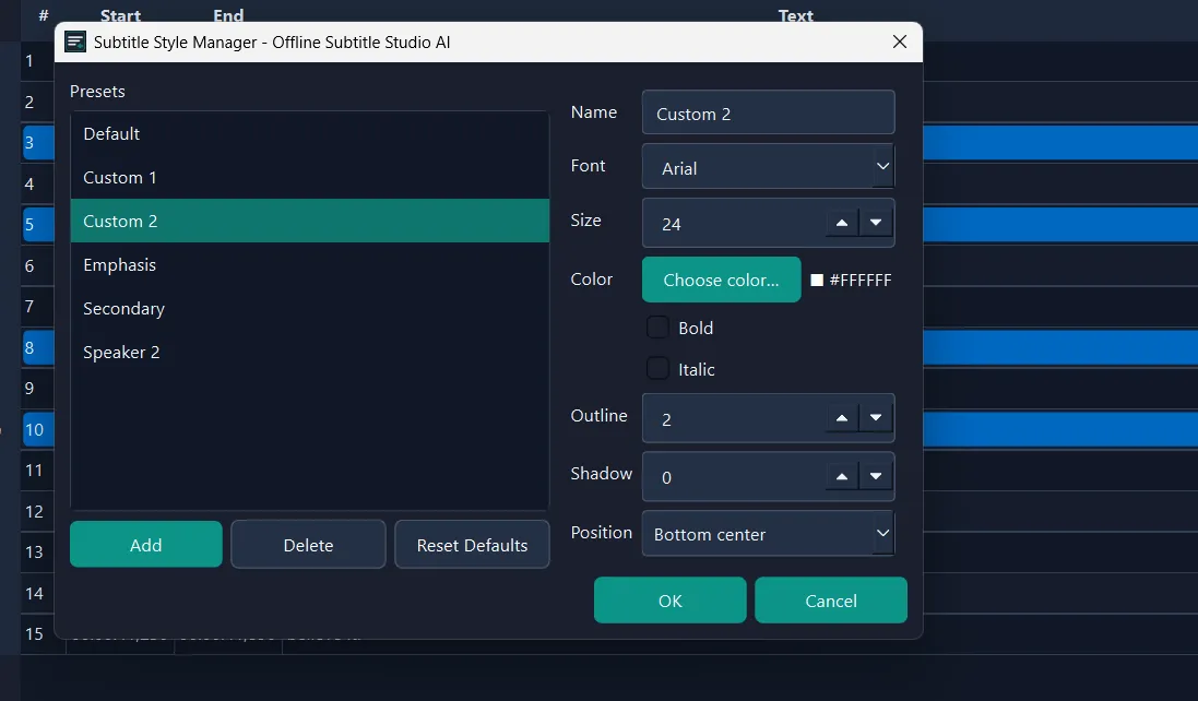 Subtitle Studio AI screenshot 2