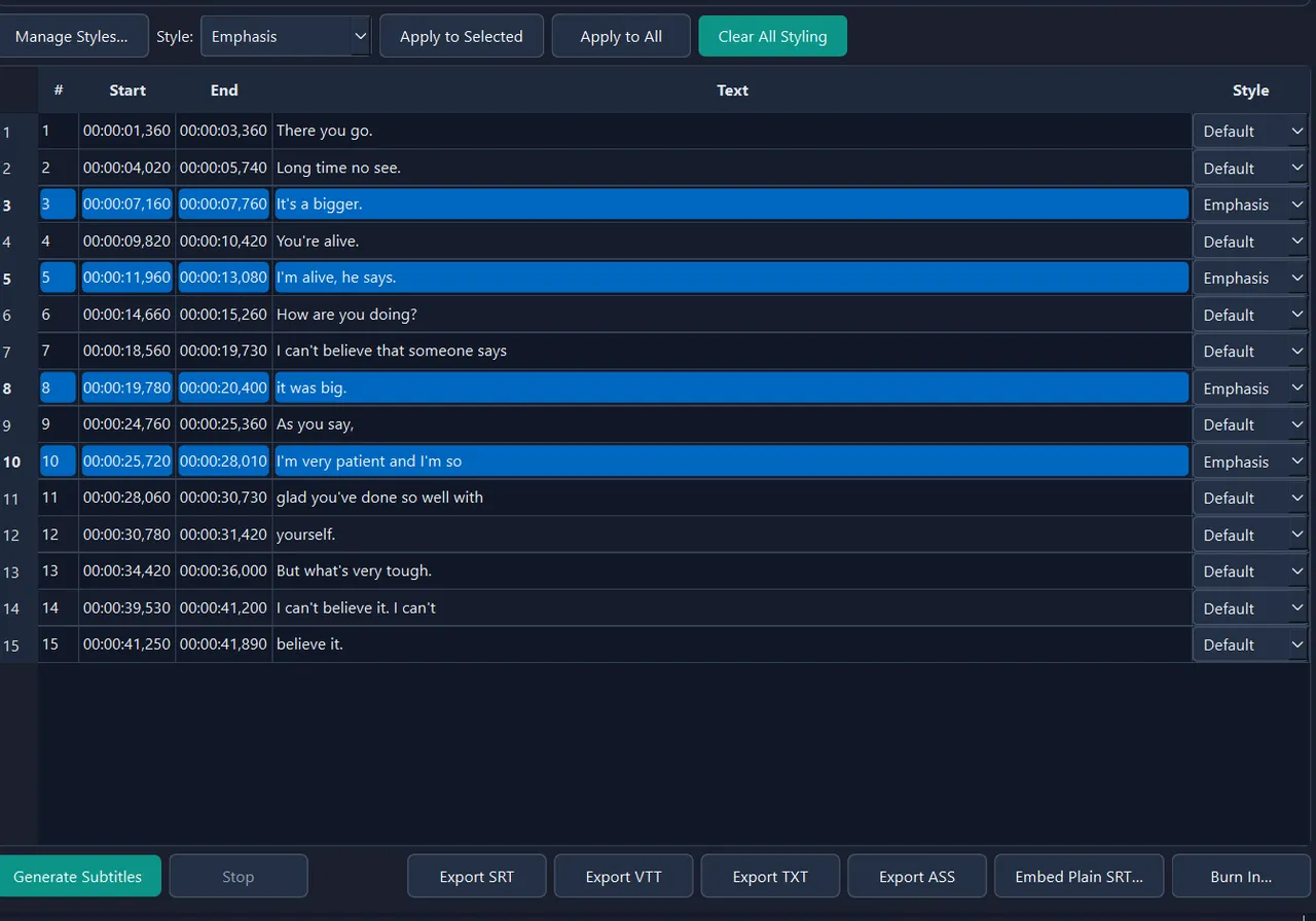 Subtitle Studio AI screenshot 3