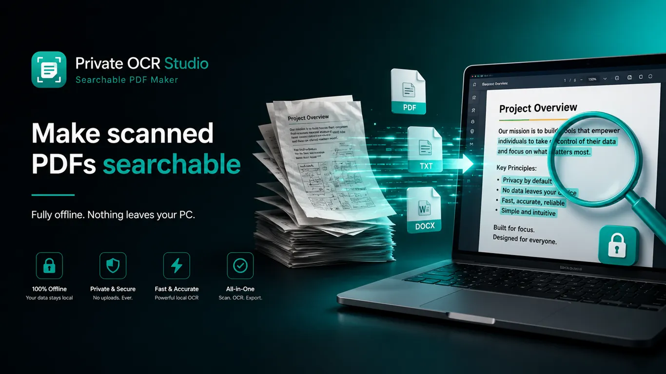 Private OCR Studio overview