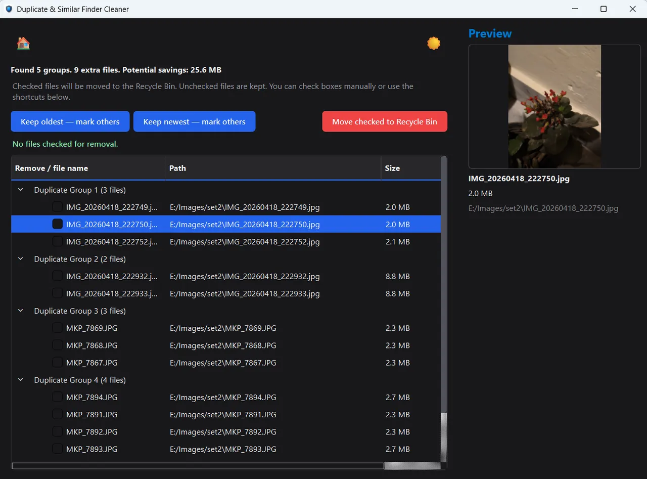 Duplicate File Finder & Photo Cleaner screenshot 2