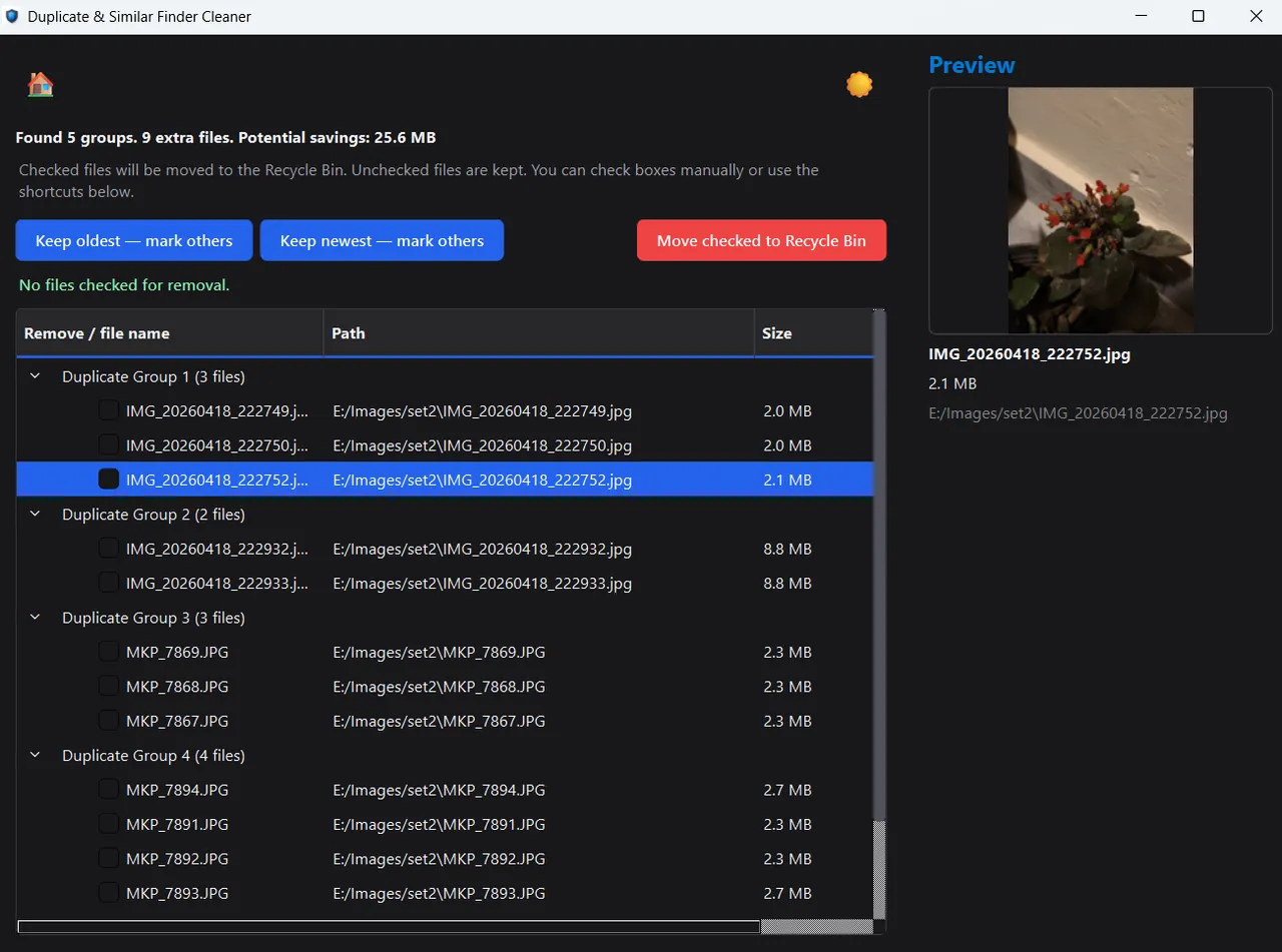 Duplicate File Finder & Photo Cleaner screenshot 3