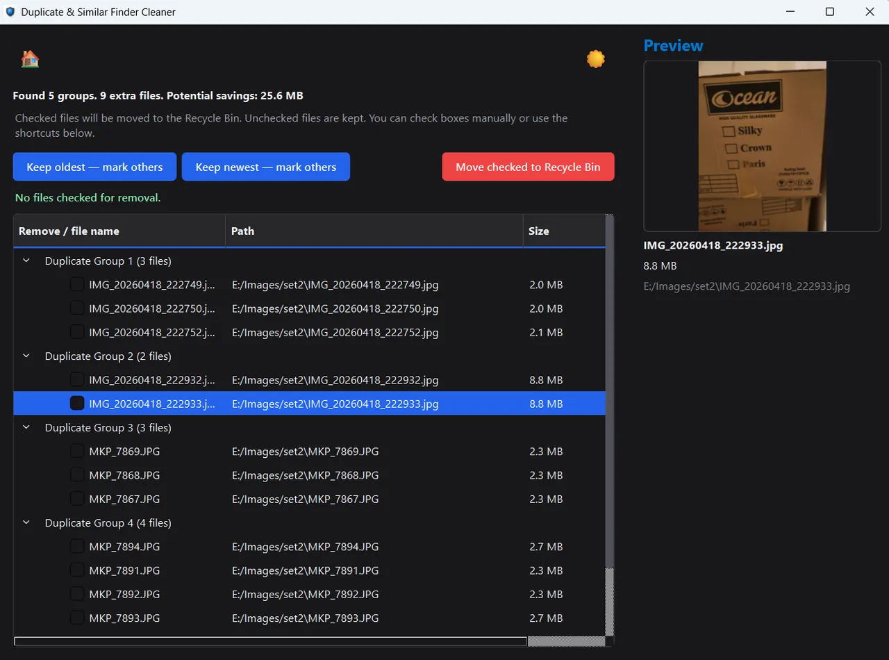 Duplicate File Finder & Photo Cleaner screenshot 5