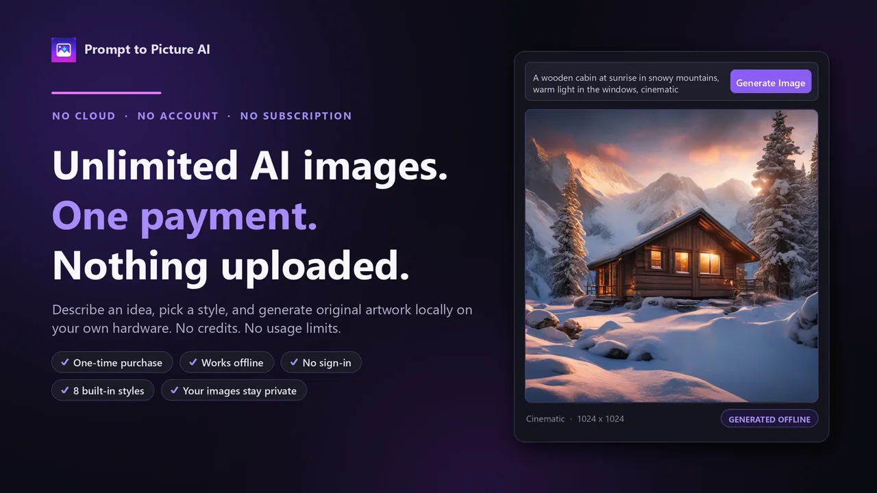 Prompt to Picture AI screenshot 1
